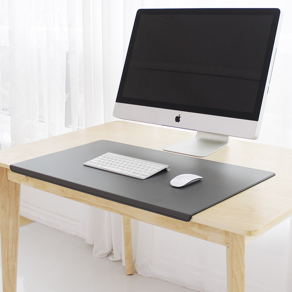 가죽과 철판의 만남 대형 와이드 데스크패드 매트, 네이비 61,800원