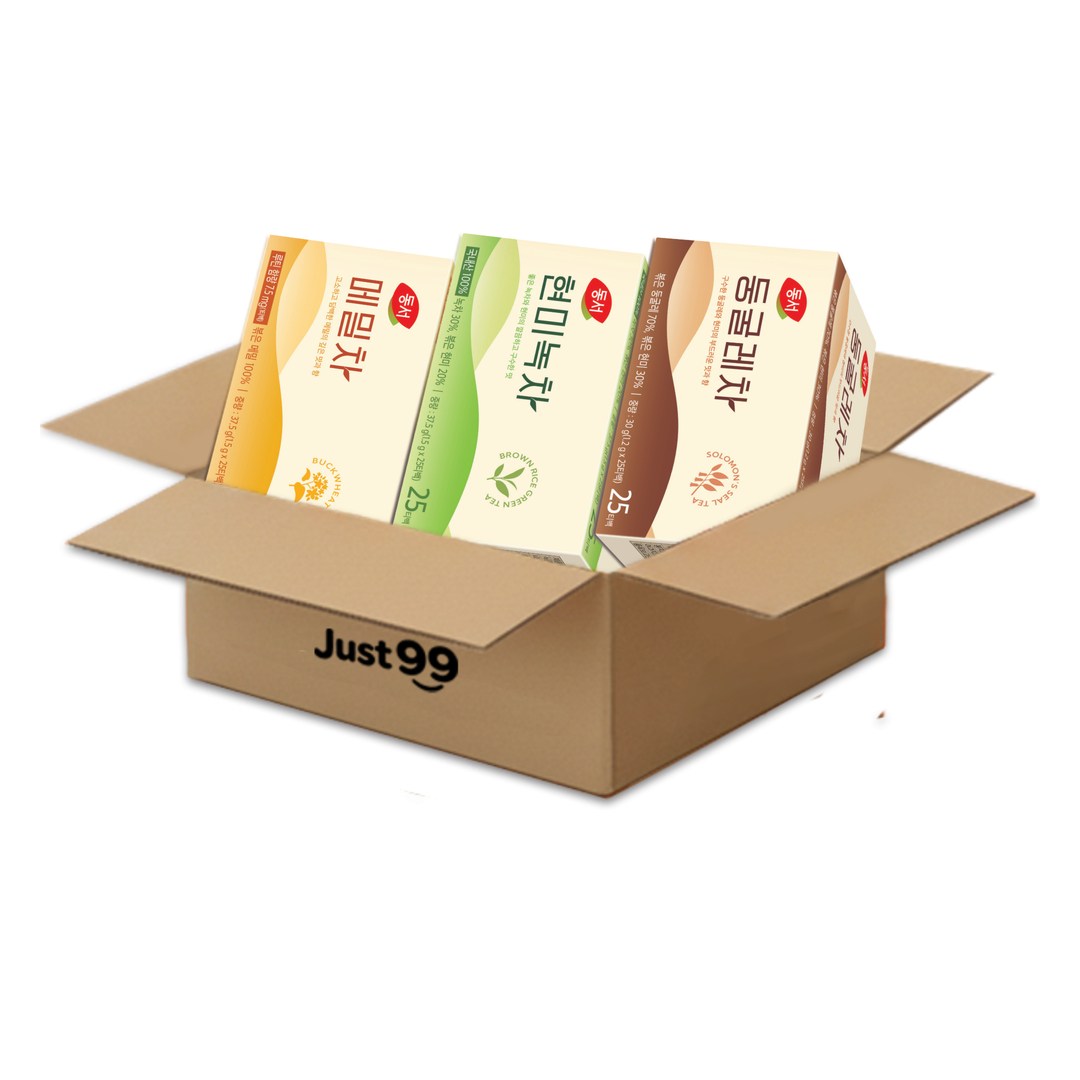 동서 티백 25입 3종세트(현미녹차+둥굴레차+메밀차) 9,400원