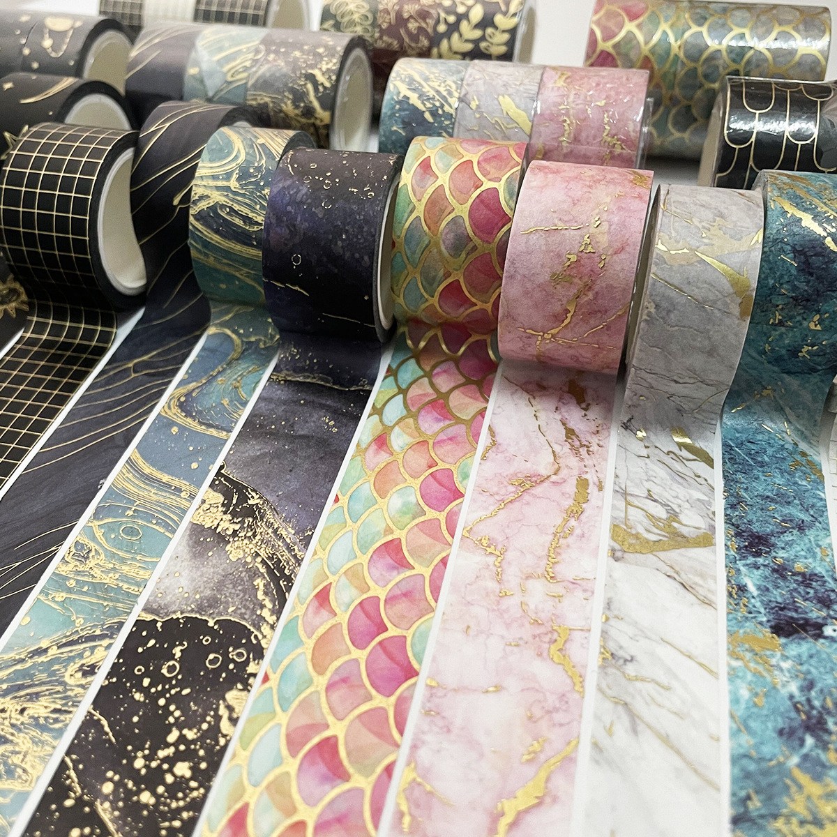 마스킹테이프 vol 53 세트 금박 무늬 마테 다꾸 용품 빈티지 패턴 다이어리꾸미기 3,900원