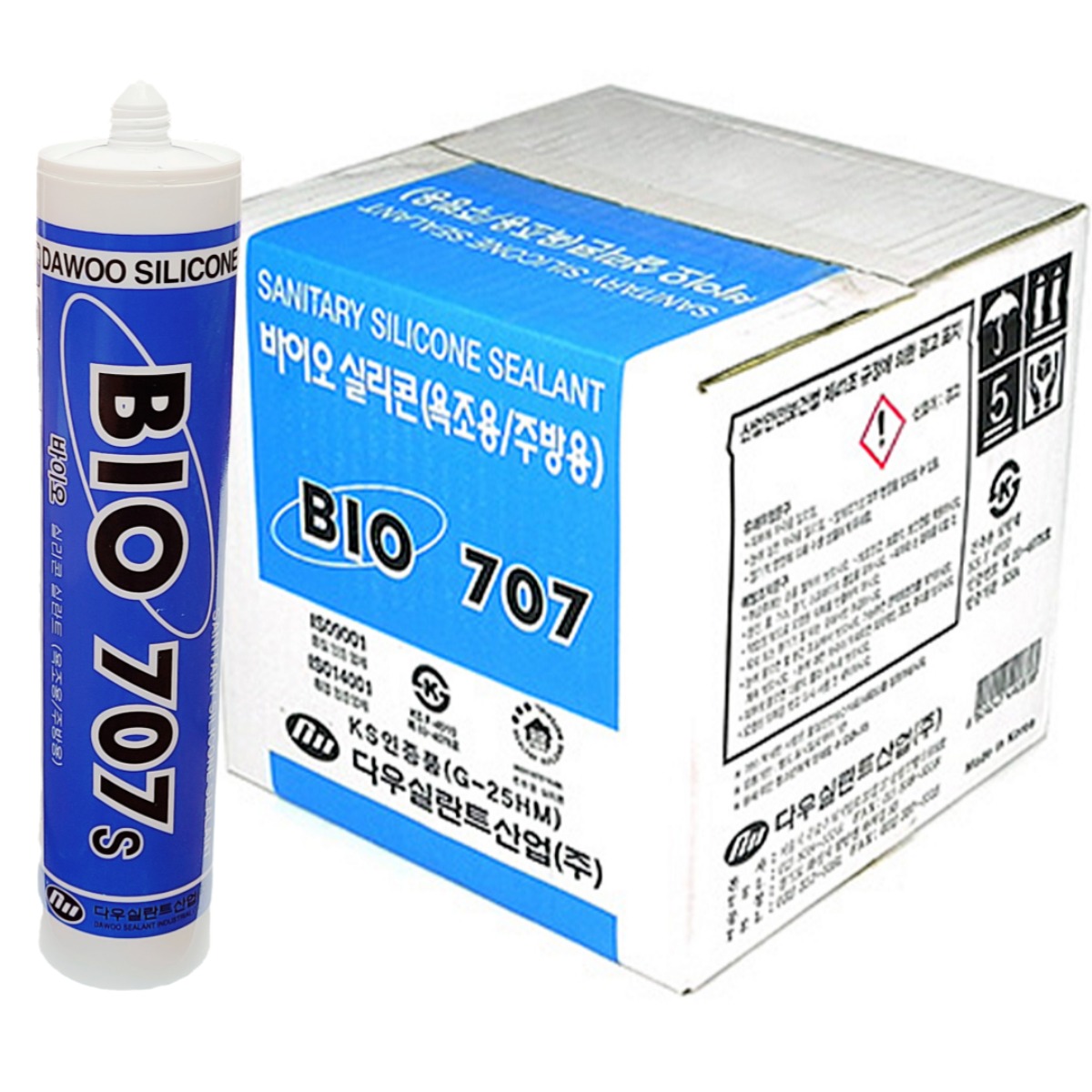 욕실용 바이오 707 실리콘, 아이보리색 1박스, 25개 64,500원