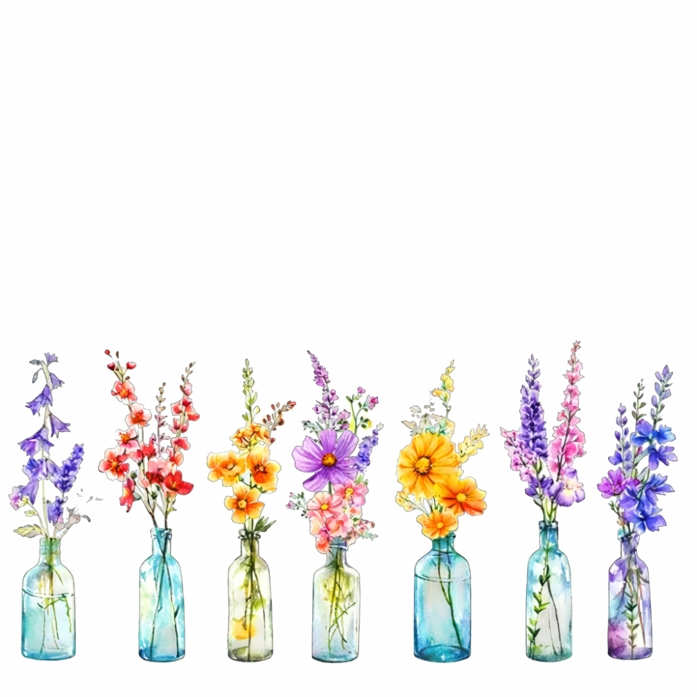 들꽃 야생화 창문 실내 인테리어 포인트 데코 스티커 시트지 11,900원