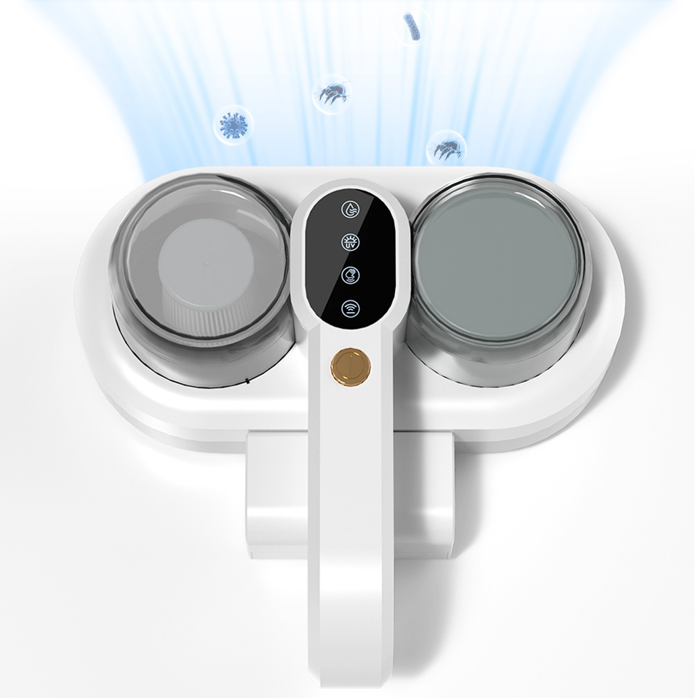 Hearten 무선 침구청소기 UN살균 강흡력 이불침대 반료동물 먼지 진드기 제거 초음파/제습/살균/강흡입 다용도 침구청소기, 화이트, 006 76,000원