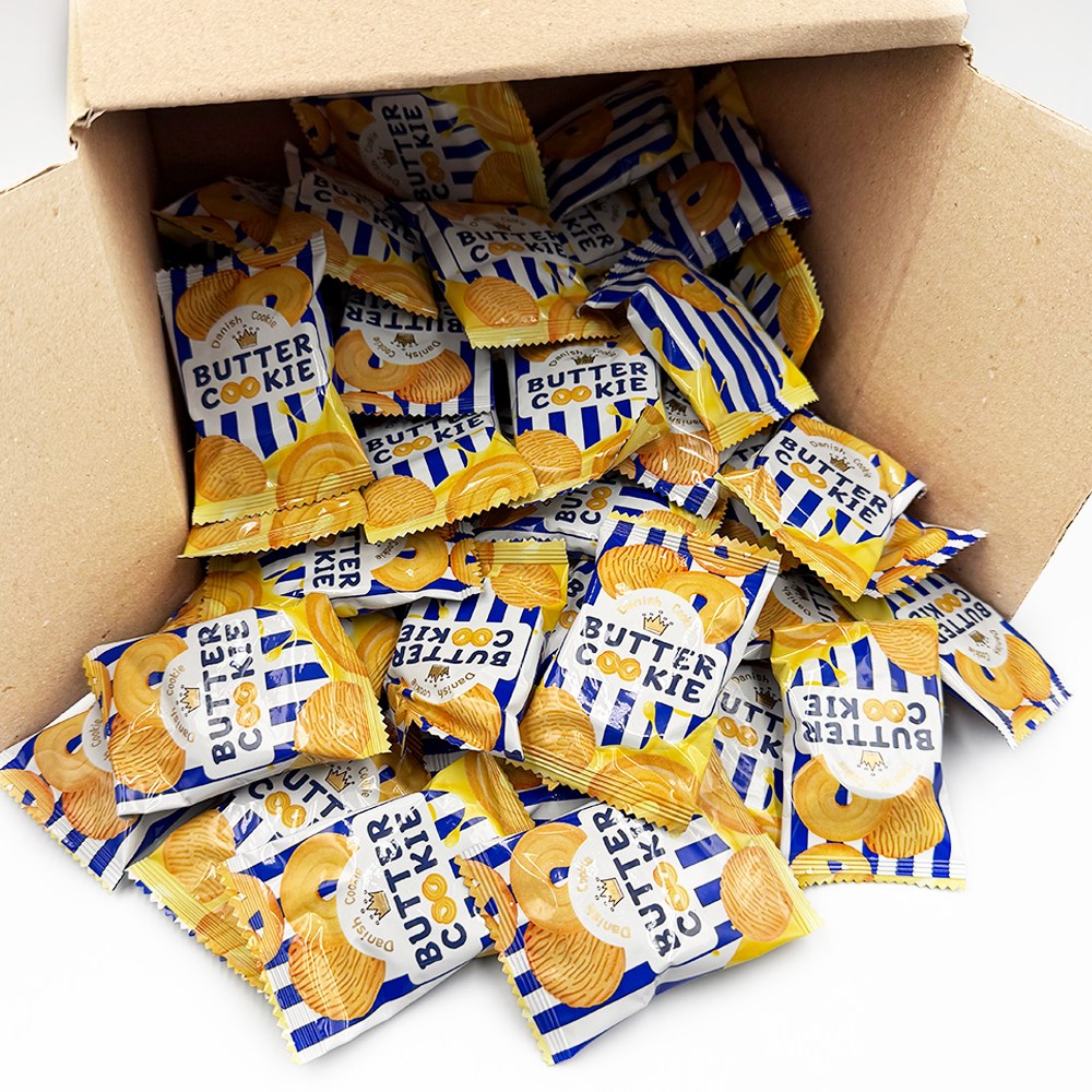 데니쉬 버터쿠키 대용량 낱개포장 과자 100개 16,470원