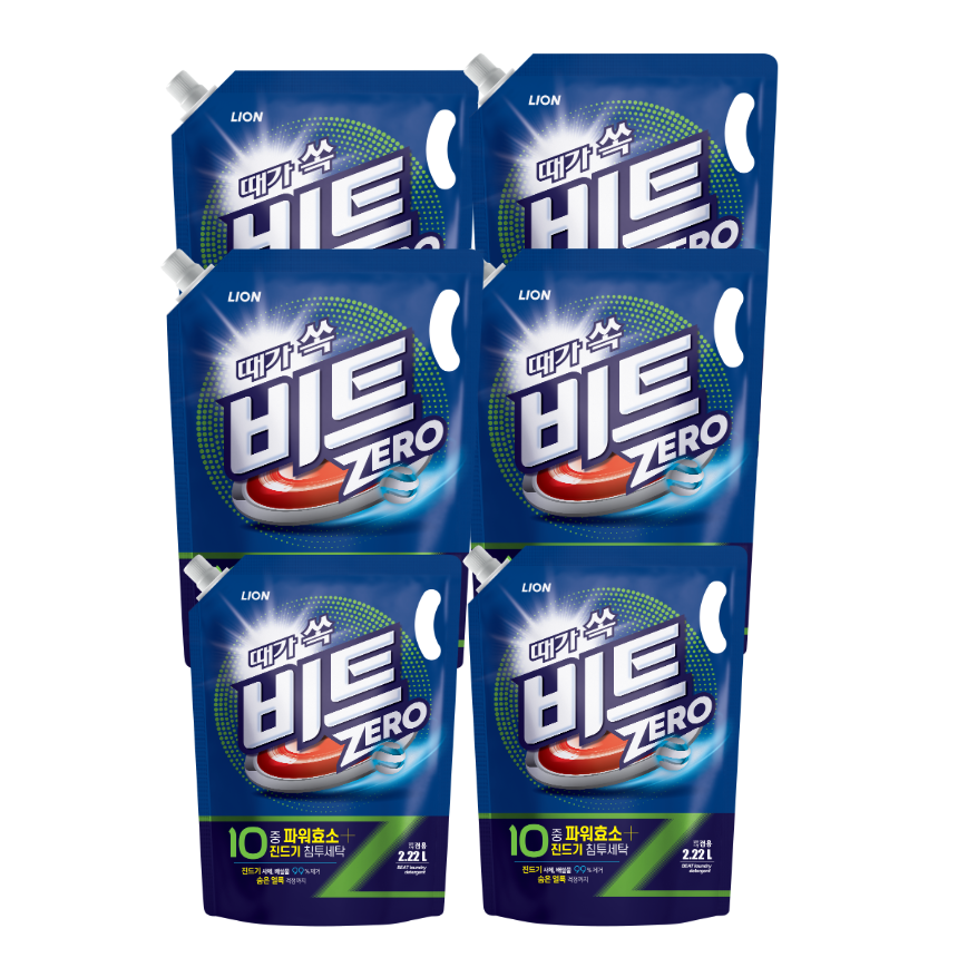 비트 제로 액체세제 일반드럼겸용, 2.22L, 6개 29,000원