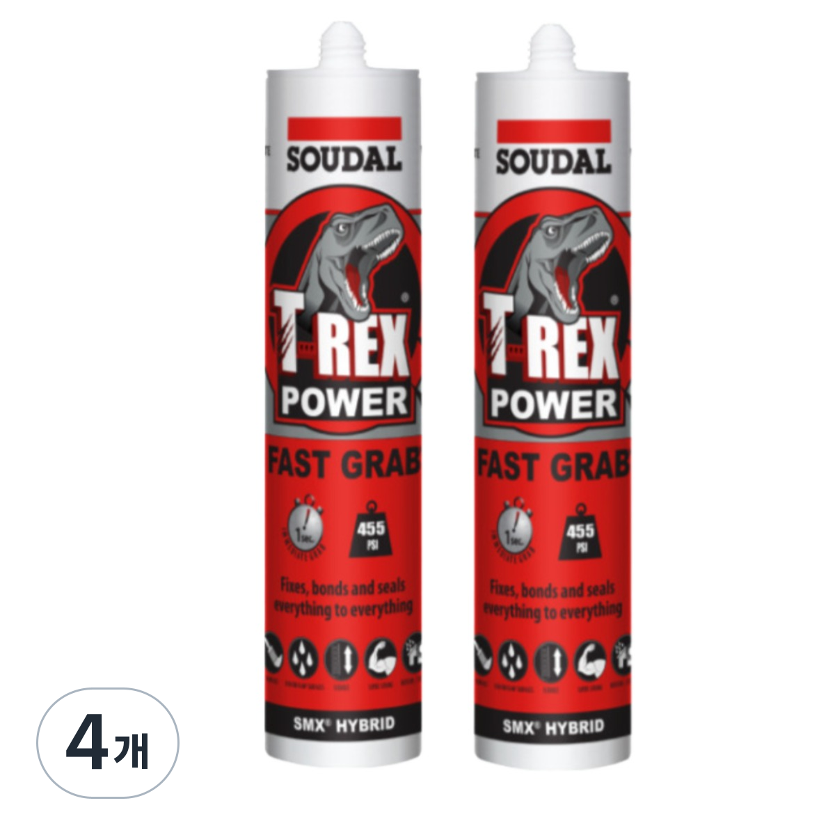 수달 티렉스 초강력 접착 실리콘 SOUDAL T-REX 백색 48,500원