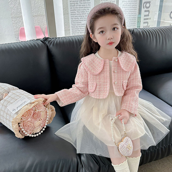 뽀뽀뽀 아동복 퀸카 트위드자켓 샤원피스 2종 세트 유아 아가 키즈 아동 봄 가을 겨울 옷 등원룩 등원복 자매룩 38,900원