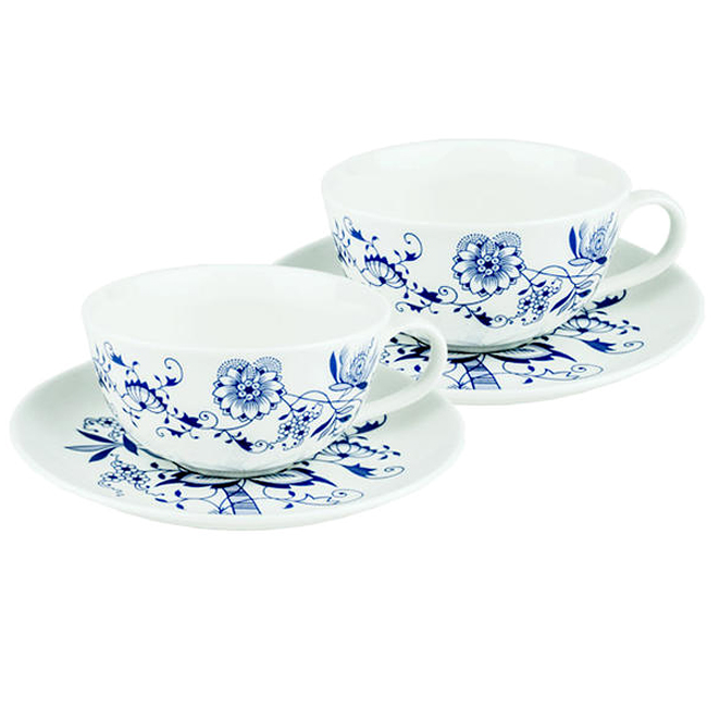 마쯔오카 국산 쯔비벨무스터 도자기 홍차잔 2인세트, 1세트 25,700원