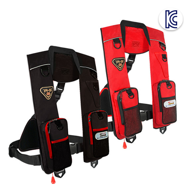 KC인증 어웨이브 R5 2포켓 바다 갯바위 선상 배 낚시 안전 자동팽창식 구명조끼 93,000원