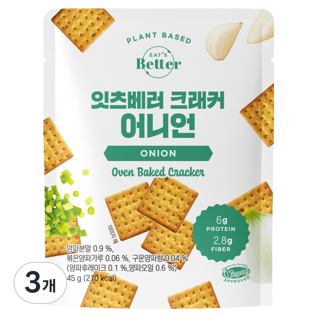 잇츠베러 크래커 어니언, 45g, 3개 8,330원