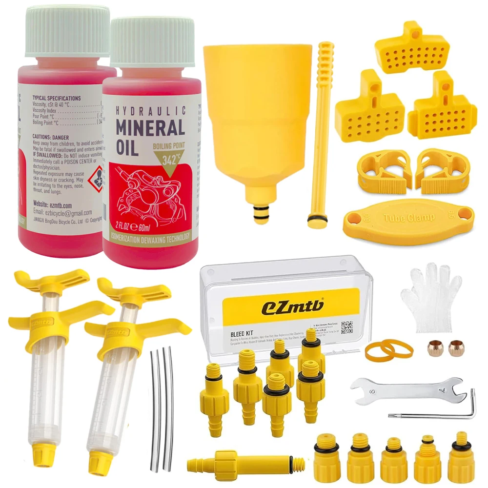 1+1 한개가격으로 두개드려요 자전거 브레이크 미네랄 오일 60ml 자전거 유압 디스크 브레이크 오일 블리딩 키트 (시마노, 텍트로, 스램, 넛 시리즈 브레이크 수리 도구용) 크리, 1개 23,000원