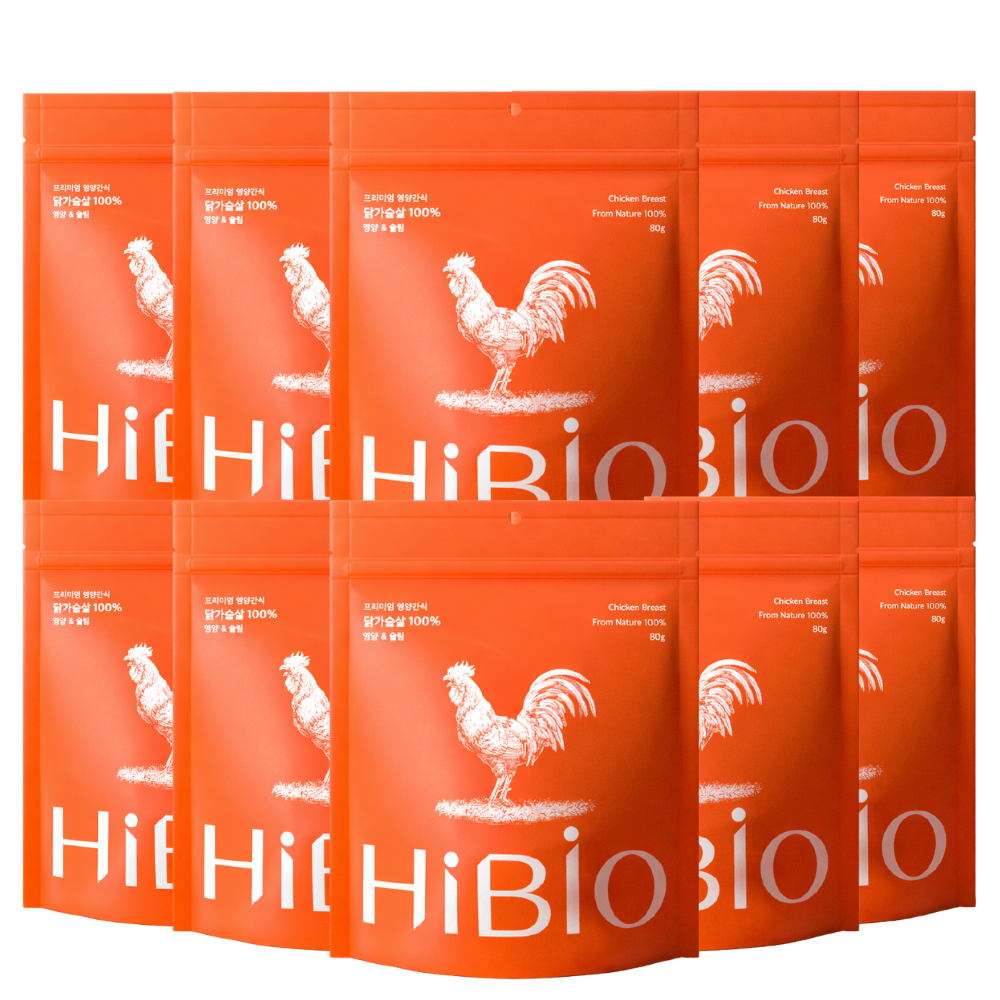 하율펫 프리미엄 강아지 기능성 수제 영양 간식 하이비오, 10개, 80g, 닭가슴살 99,000원