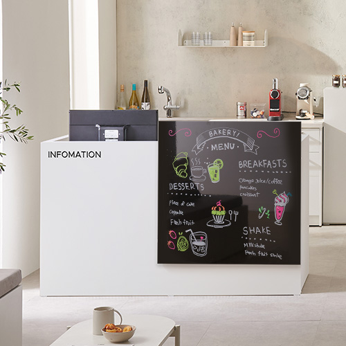 윌로우 에디 매장 카운터 안내데스크 1600 + 매직보드 800 세트 방문설치 289,000원