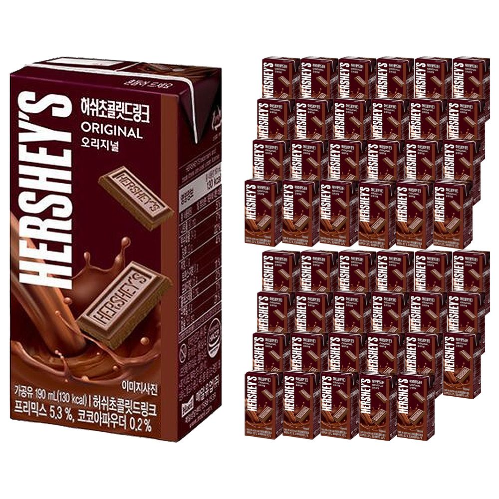 허쉬 초콜릿드링크 오리지널 190ml x 48개 (24개x2박스), 2박스, 190ml 35,700원