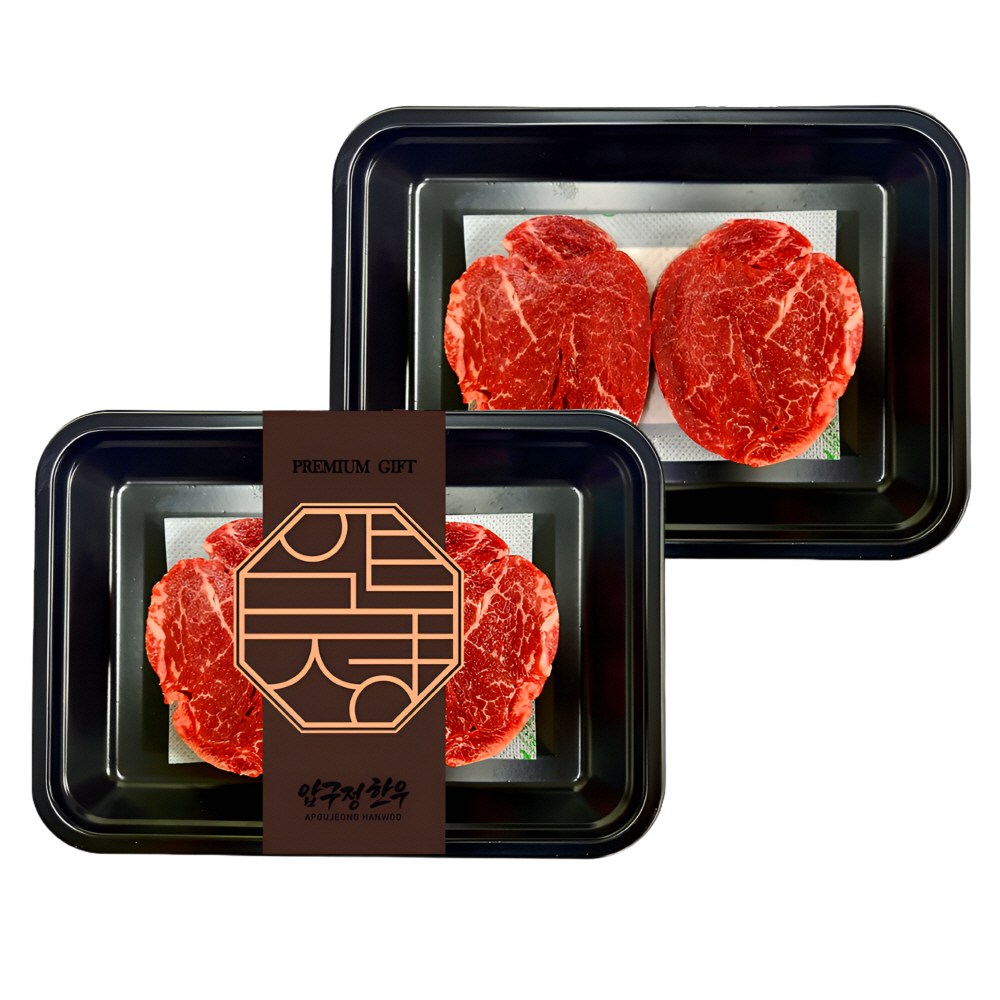 압구정한우 1++ 한우 안심 400g (200gx2팩) 냉장 구이용 스테이크 이유식용 국거리 국내산 고급부위 신선 최상급 투뿔 마장동 정육 프리미엄 바베큐 캠핑 홈파티 소고기 추천 108,900원