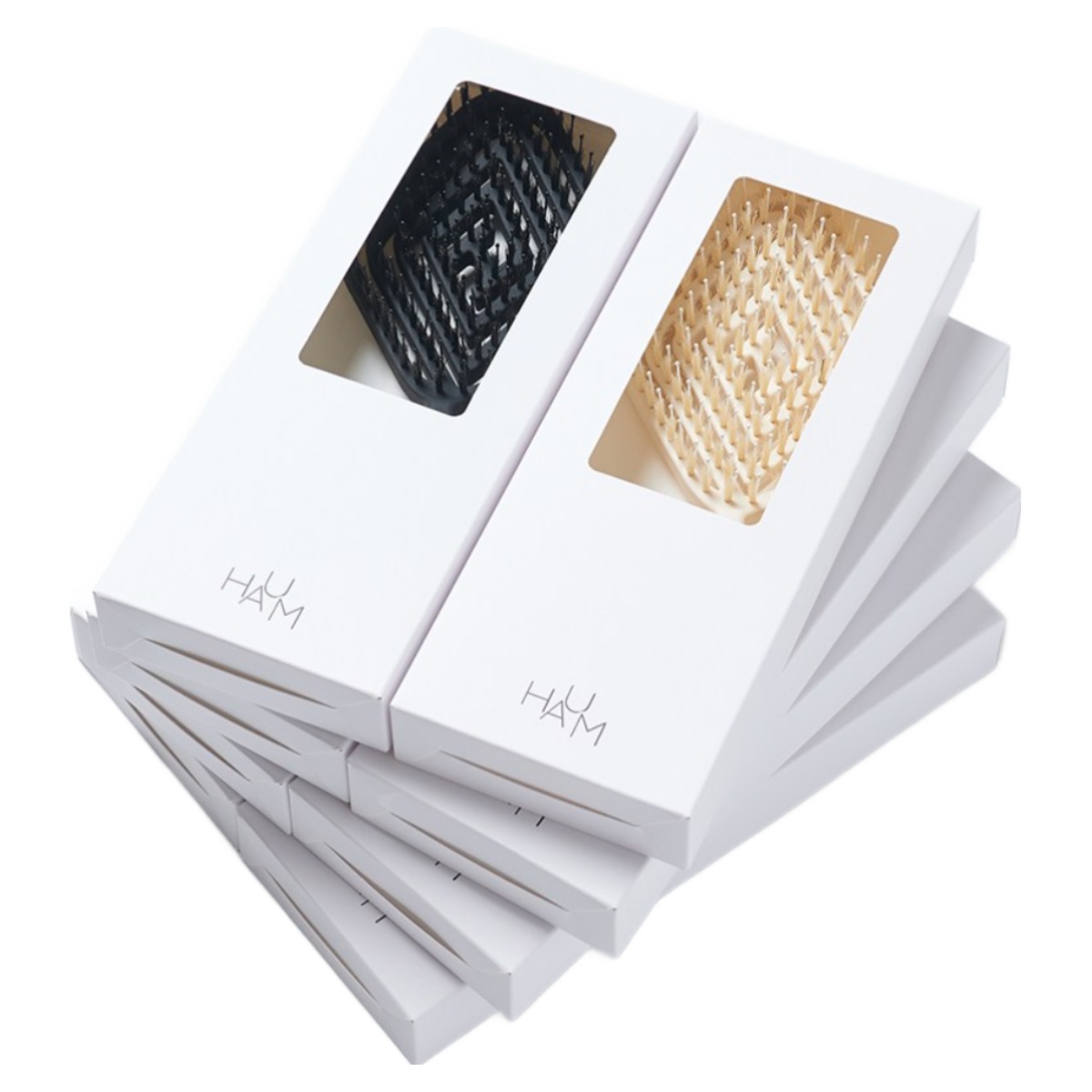 HAUM 하움 윤기나는 머릿결을 위한 엉킴방지 쿠션 빗 (정전기 걱정 끝), 1개, 아이보리 22,900원