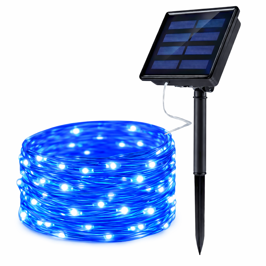 아띠꼴로 태양광 정원등 LED 크리스마스 트리 줄조명 장식등 12M, 블루사파이어 10,700원