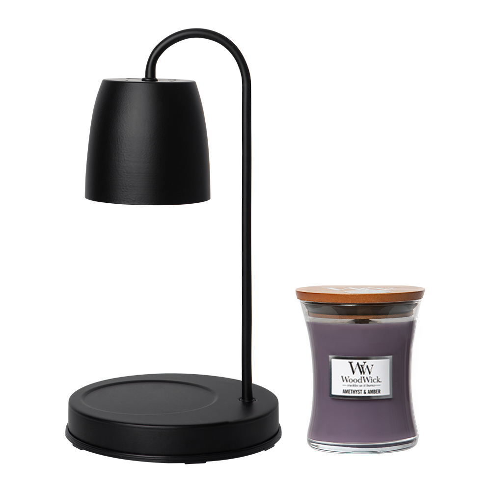 우드윅 미디엄 향초 문나잇 캔들워머 세트 (국내산, 밝기조절) 45,900원