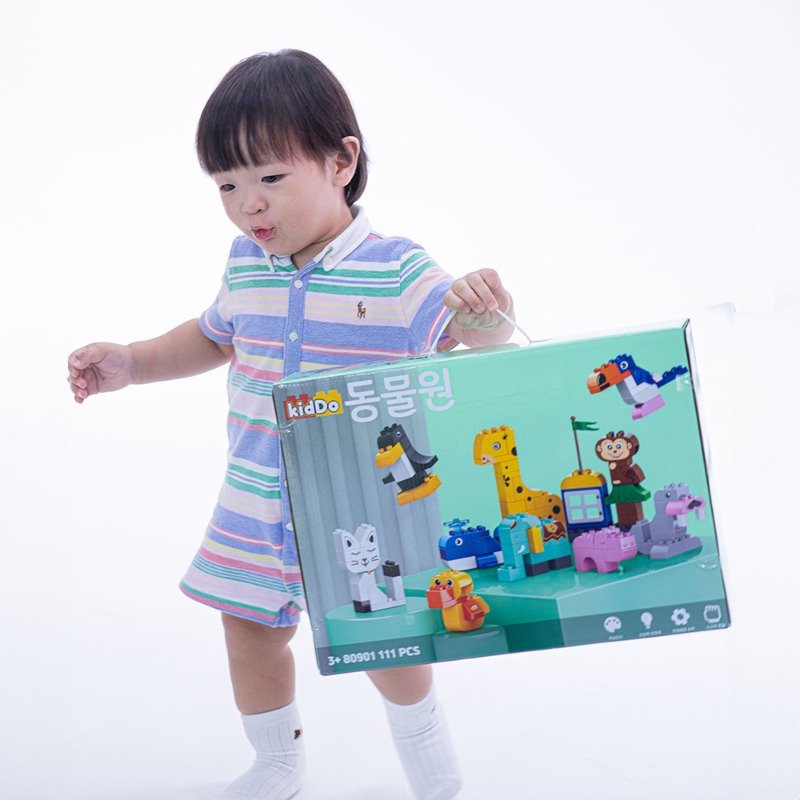 블록피아 키드두 동물원 블록 듀플로 호환 커스텀 스티커 대용량 유아 블럭, 1개 31,000원