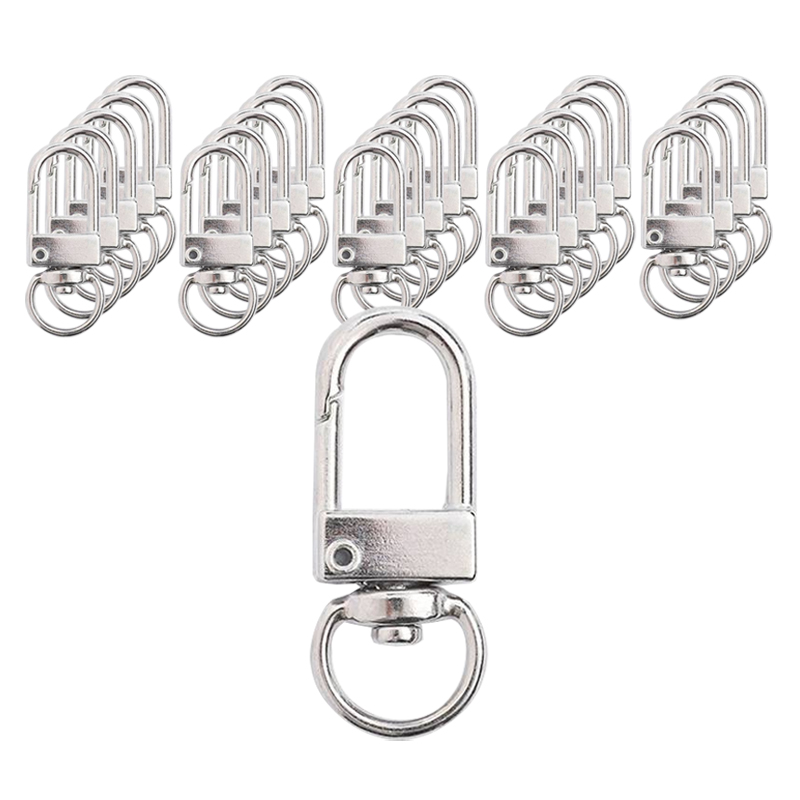 코히모 연결 키링 부자재 D고리 4W303, 실버, 25개 5,490원