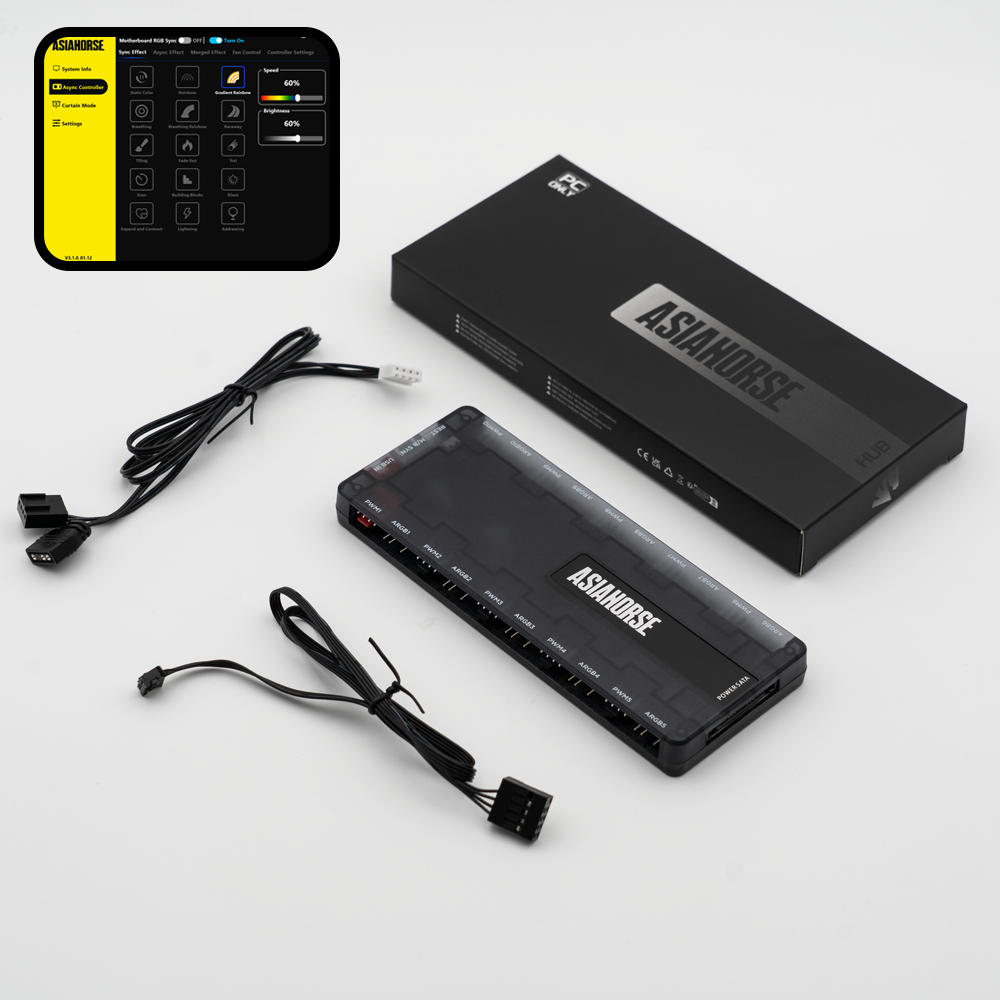 AsiaHorse Umbra HUB ARGB/PWM 컨트롤 전용APP, 1개, 블랙, Umbra HUB 24,900원