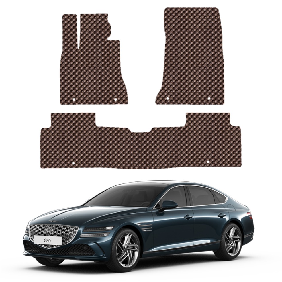 오토가드 엠보싱 3D 벌집 고무 자동차 매트 1 + 2열 58,900원