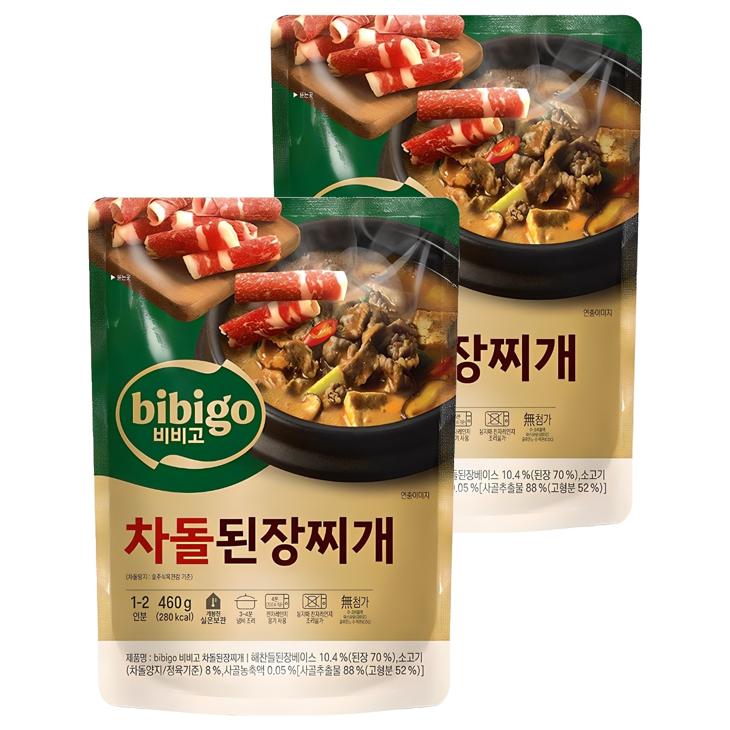 비비고 차돌된장찌개, 460g, 2개 9,130원