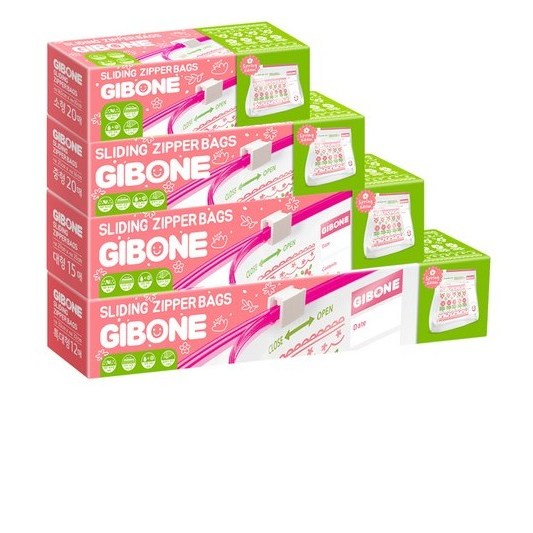 기본에 프레시키퍼 슬라이딩 지퍼백 핑크에디션 특대형 12p +대형 15p + 중형 20p + 소형 20p 49,990원