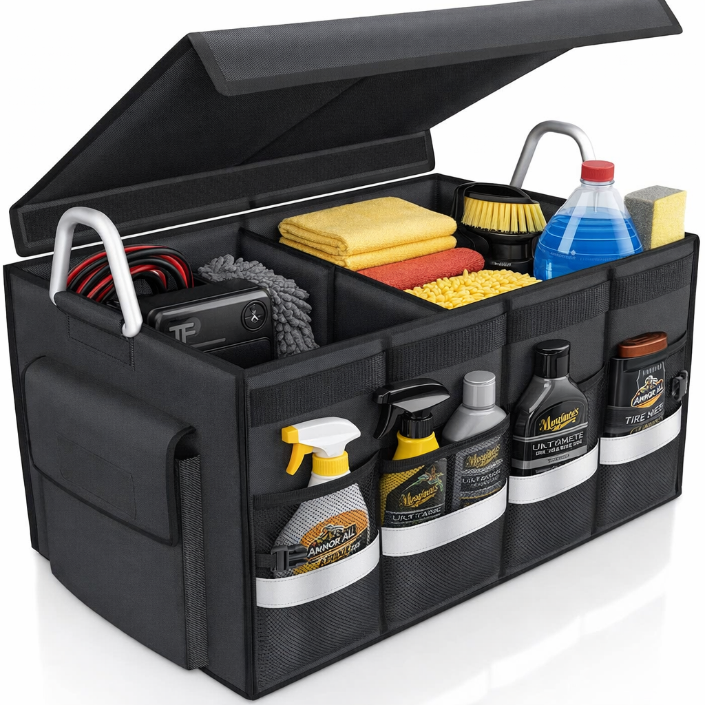 보담다 자동차 트렁크 정리함 차량용 접이식 수납함, 딥블랙 32,000원