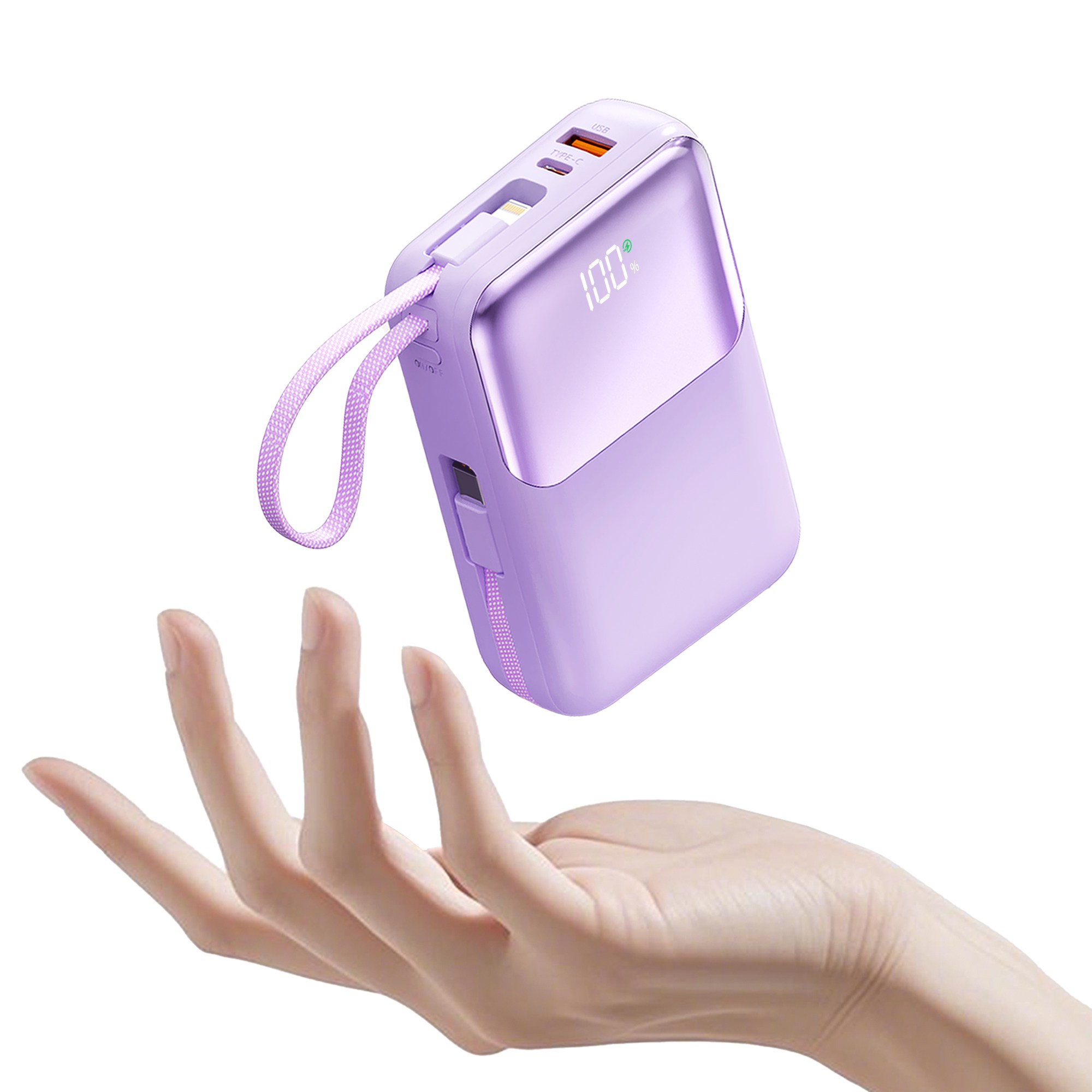 아우스힐 PD 22.5W QC3.0 고속충전 케이블 일체형 대용량 보조배터리 20000mAh 24,800원