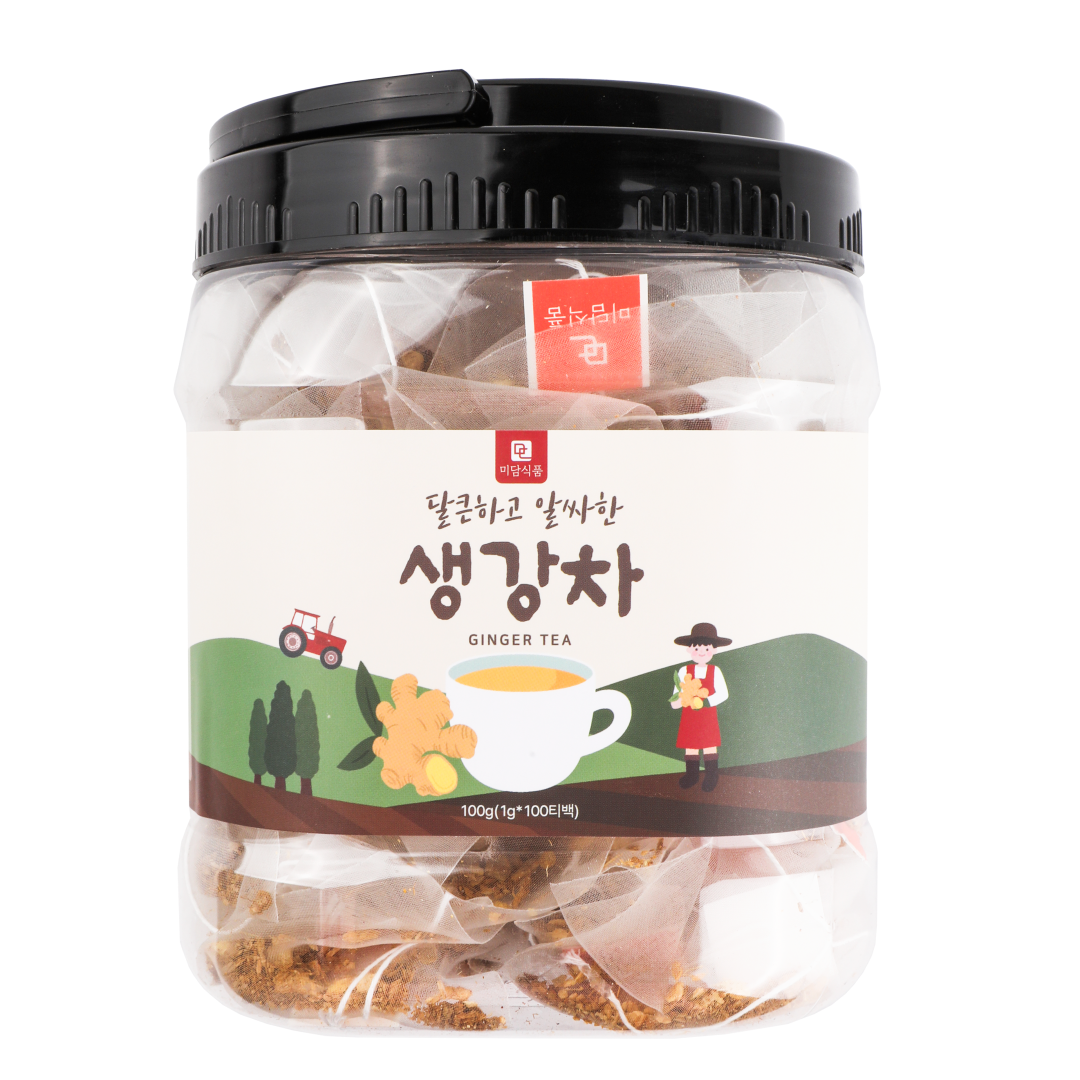 [식물유래 안심 생분해필터] 미담식품 생강차 삼각티백, 1g, 1개, 100개입 28,900원