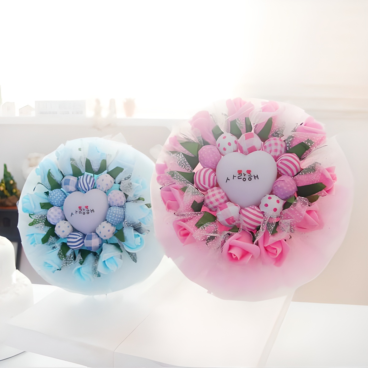 로코코 화이트데이 꽃다발 사탕부케 17,500원