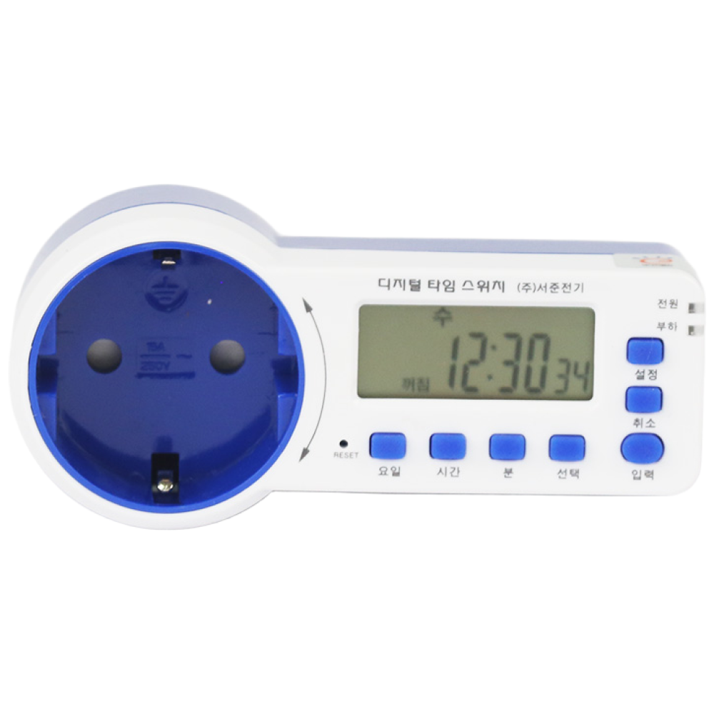디지털 무소음 타이머 콘센트 대기전력차단 타임스위치 SJD-CR16H, 1세트 22,270원