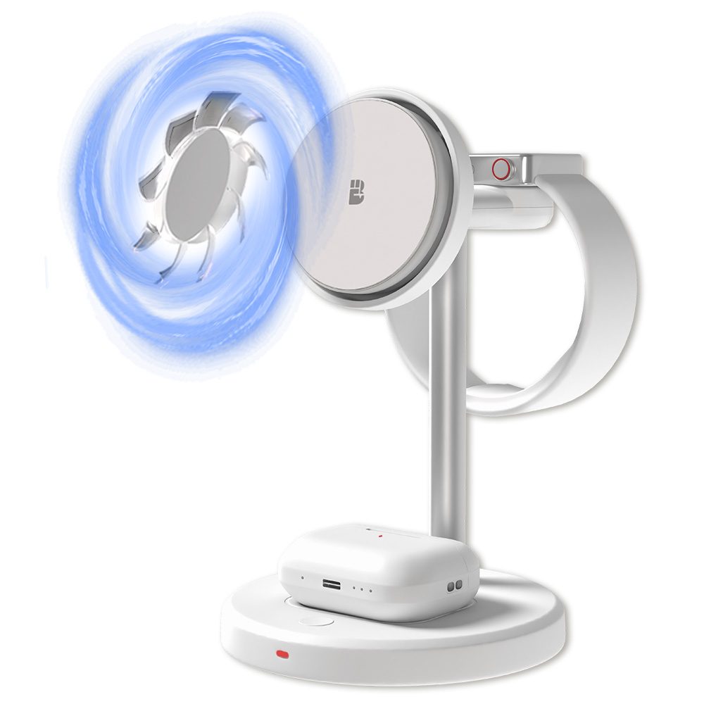 바우아토 맥브리즈 3in1 쿨링 충전기, 퓨어 화이트, 1개 35,800원