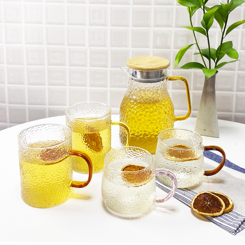 AM 이태리 내열 강화 유리 해머톤 물병+유리컵 4P 세트 61,000원