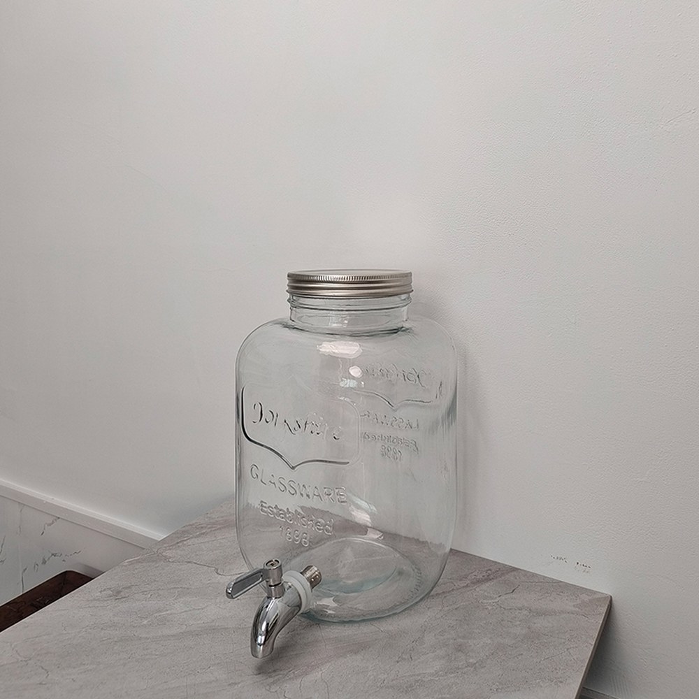 대용량 주스 디스펜서 10L 실린더 호텔 수도꼭지 생수 캠핑 파티 통 3밸브 기본 63,400원