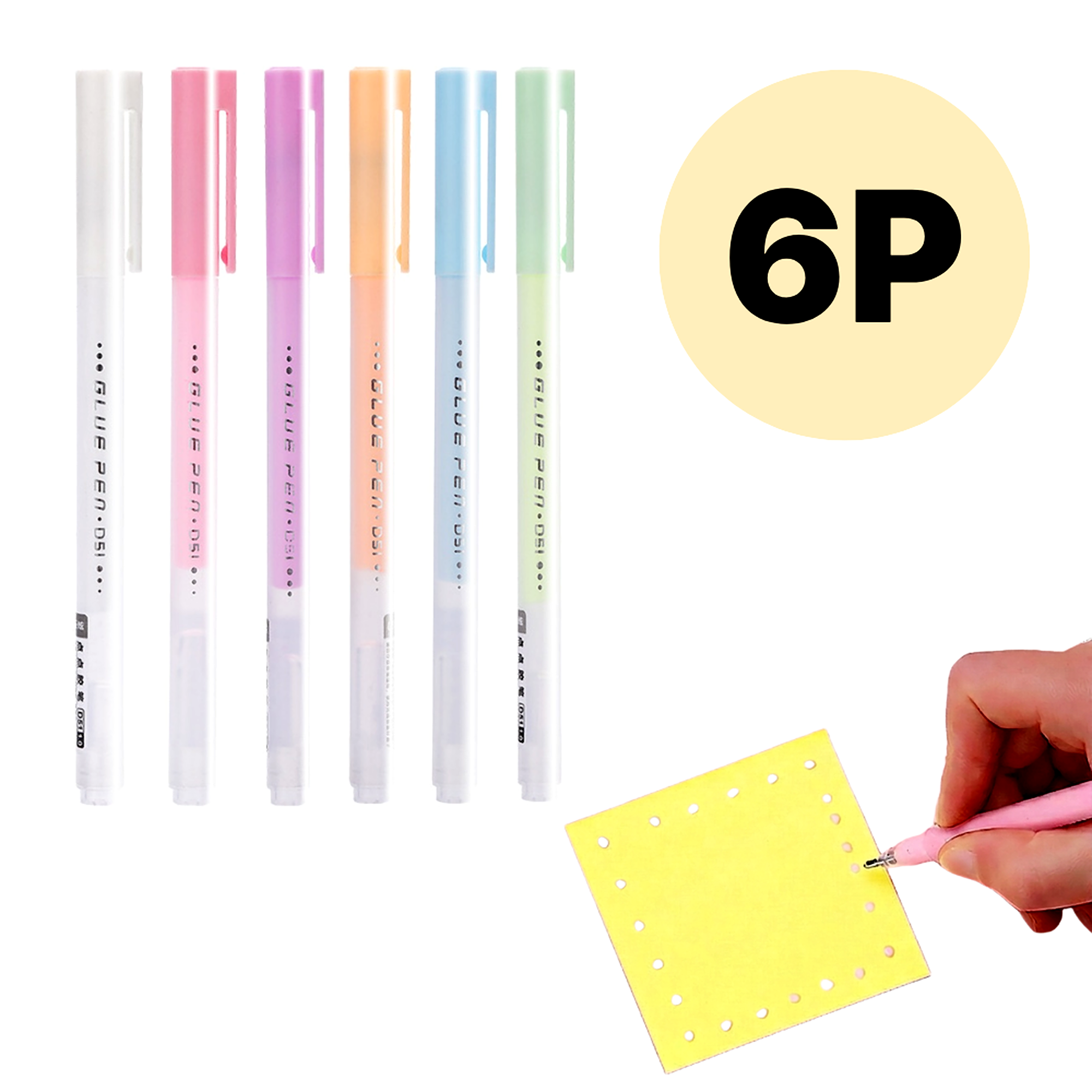 13CSTORE 글루펜 풀펜 다꾸펜 파스텔, 1세트, 혼합색상 7,600원