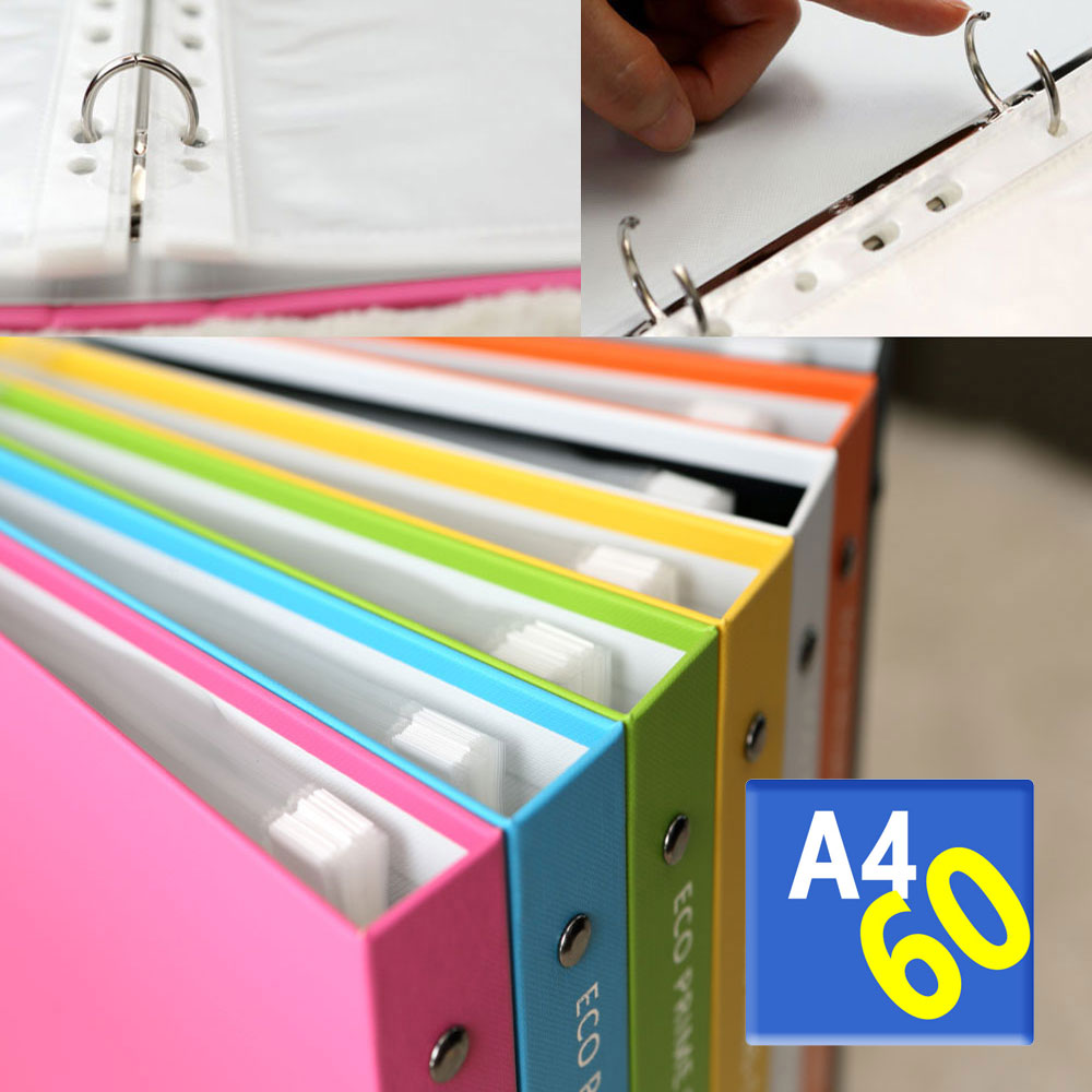 친환경재질 에코프라임 3공 O링 클리어화일 A4 60매 26,240원