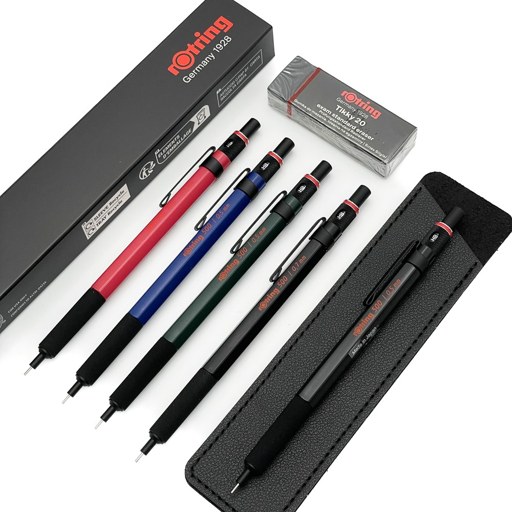 로트링 500 고급 샤프 0.5mm 0.7mm(가죽케이스+지우개 포함) 15,500원