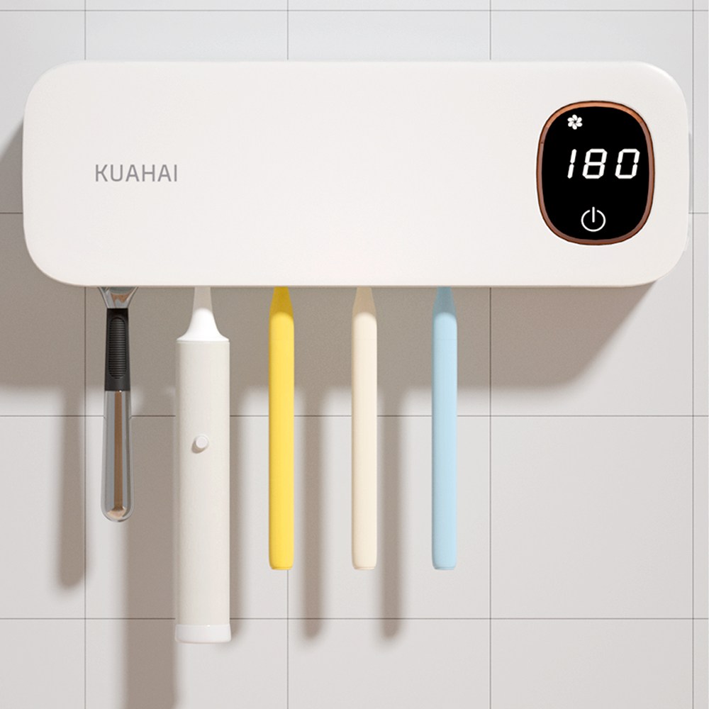 KUAHAI 가정용 무선 칫솔살균기 자동순환살균모드 UVC 칫솔건조기 칫솔소독기 LED 디스플레이 21,900원