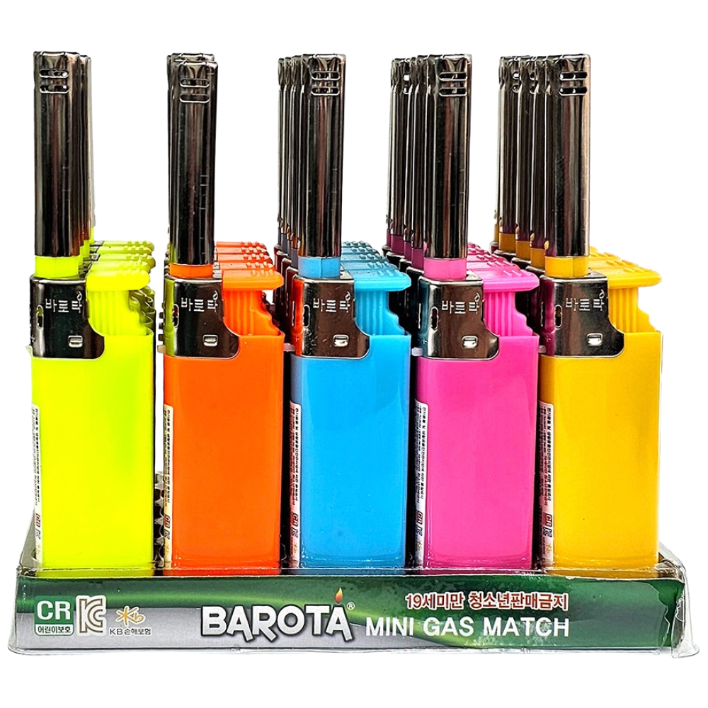 미니점화기 라이터 25개1BOX ( 캔들 식당 낚시 캠핑용등), 25개 21,000원
