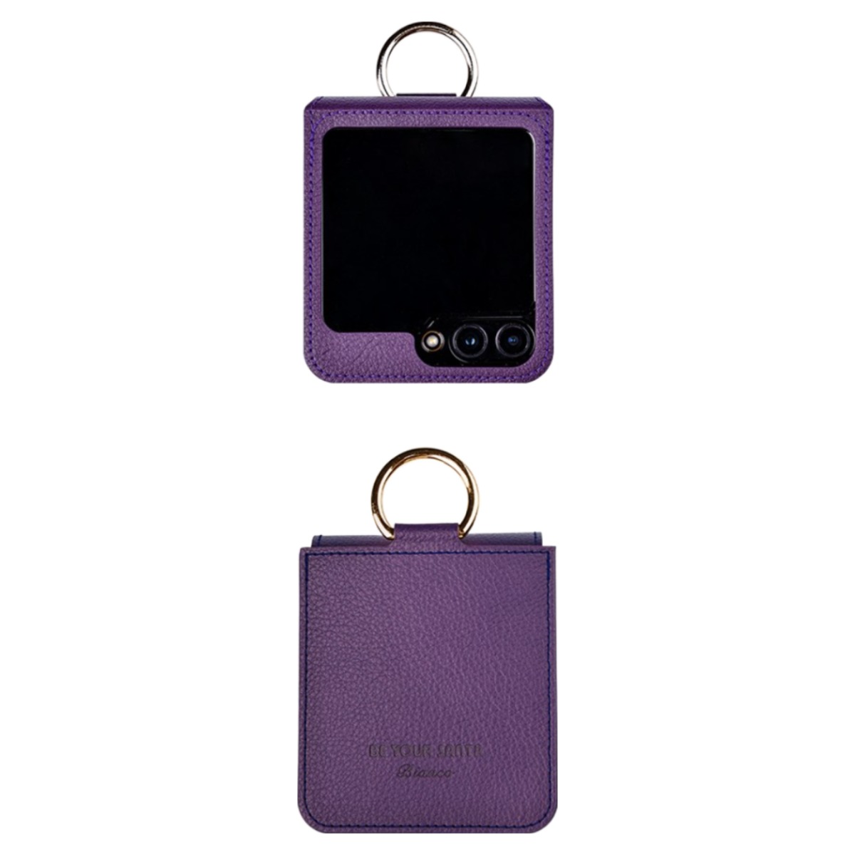 비유어산타 갤럭시 Z플립5 케이스 이태리원단 힌지보호 카드 수납 링 지플립5 보스코(카드포켓3개) 비앙코(카드포켓1개) 핸드스트랩 세트 62,720원