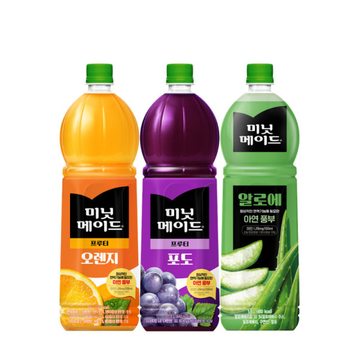 코카 미닛메이드 오렌지+포도+알로에 총 PET 과일주스 17,600원