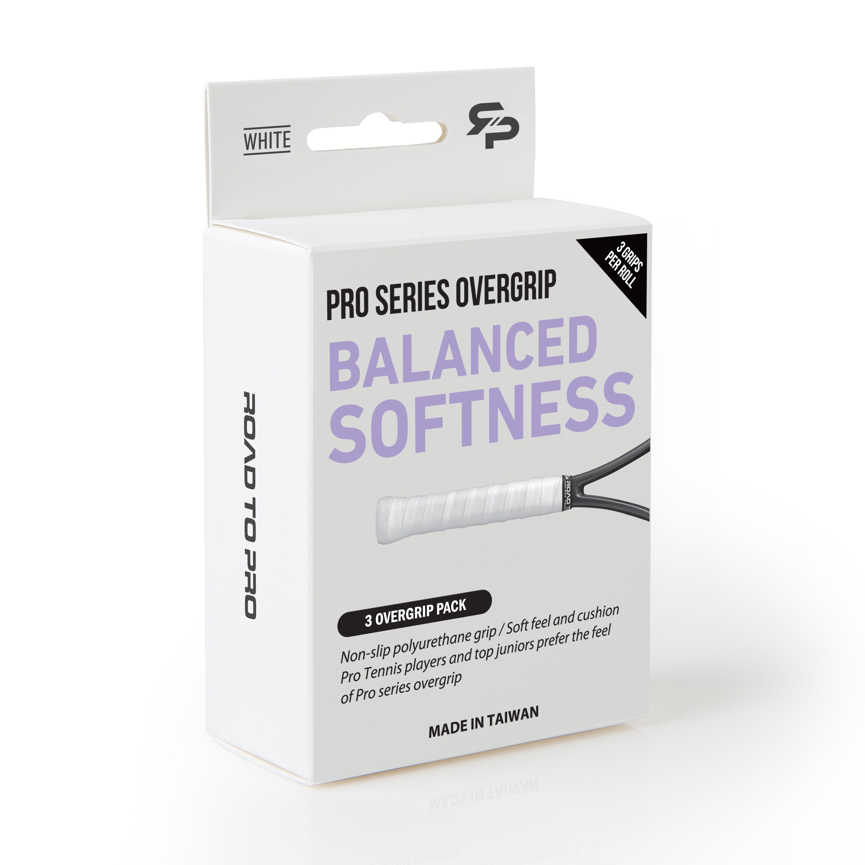 [로드투프로] 하늘쌤 RTP 프로시리즈 테니스 라켓 오버그립 (3개입/6개입), 6개, 화이트 11,000원