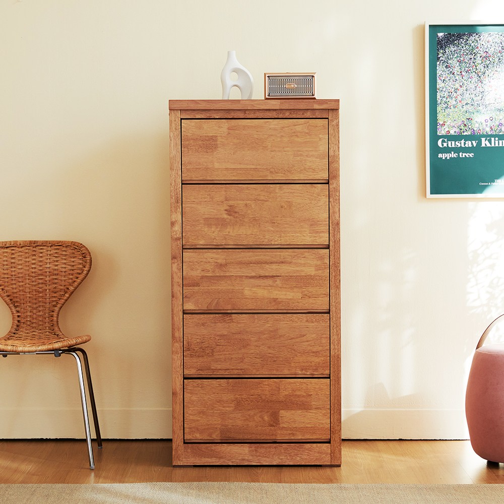 아르볼가구 루이 640 5단 원목 서랍장 수납장 월넛, 5단, 월넛 229,000원