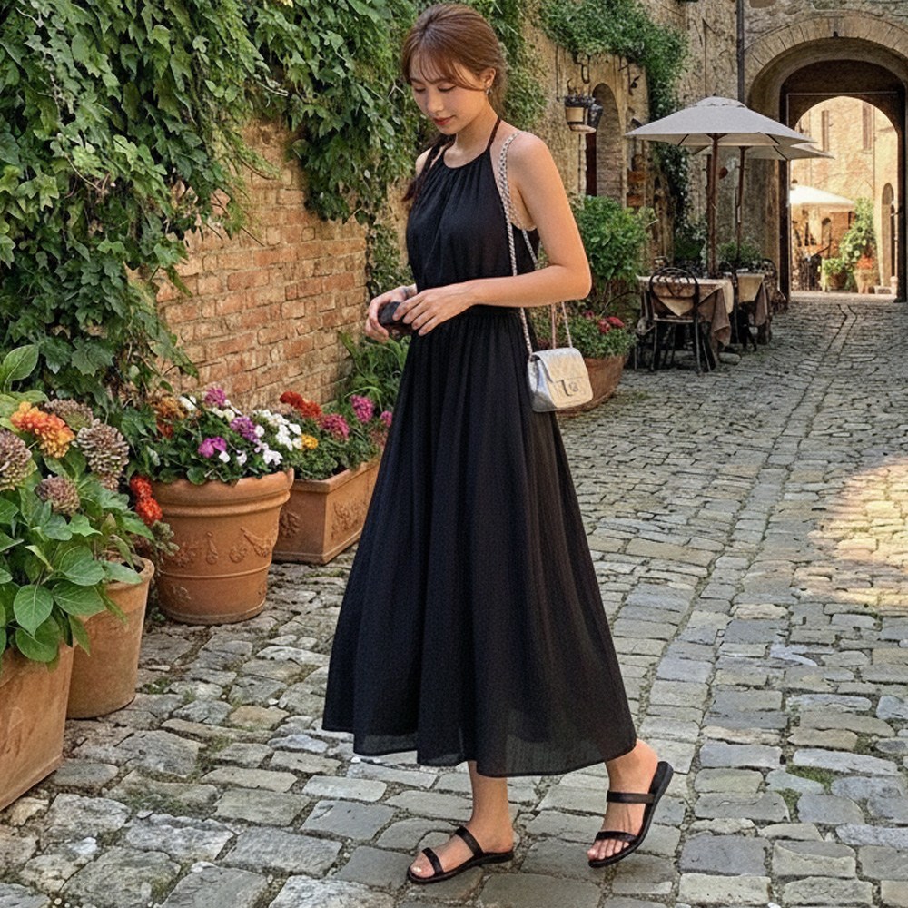 글램디브 루프덴 셔링 나시 롱 휴양지원피스 바캉스 맥시드레스 AC0190 24,900원