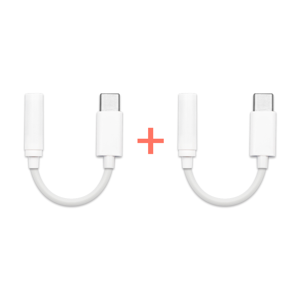 디보이스 DAC-S2W 3.5mm-C타입 변환 어댑터 DAC 칩 내장 어댑터 2개 1세트, 1세트, 화이트 12,000원