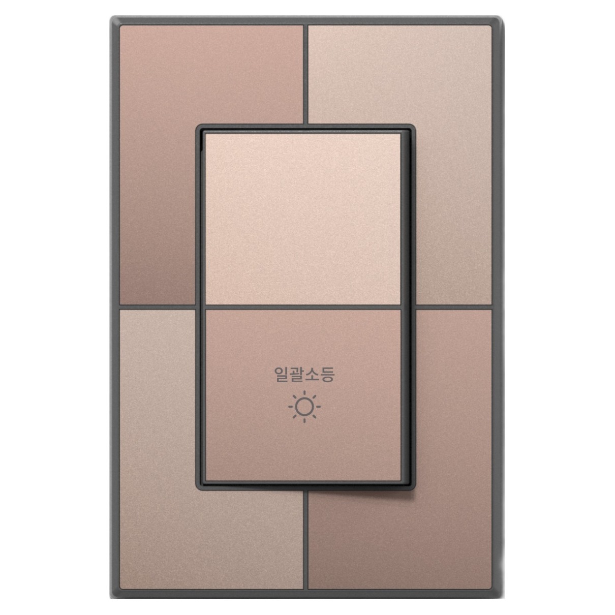 틸인스 갤러리 브라운골드 1로 스위치 1구 일괄소등 브라운골드 + 다크그레이 프레임 15,900원