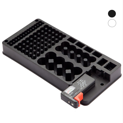 GSTUFF 건전지 보관함 + 테스트기, 1개, 블랙 12,000원