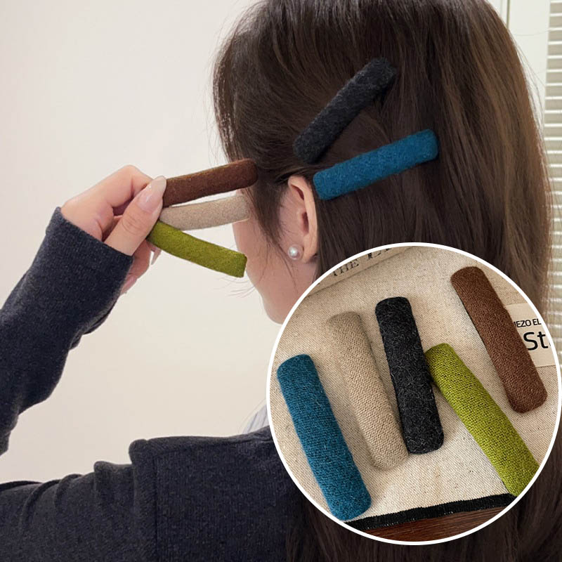 ZMBIRD 5종세트 여성 니트 스퀘어 헤어핀 앞머리 핀 H1488 9,800원