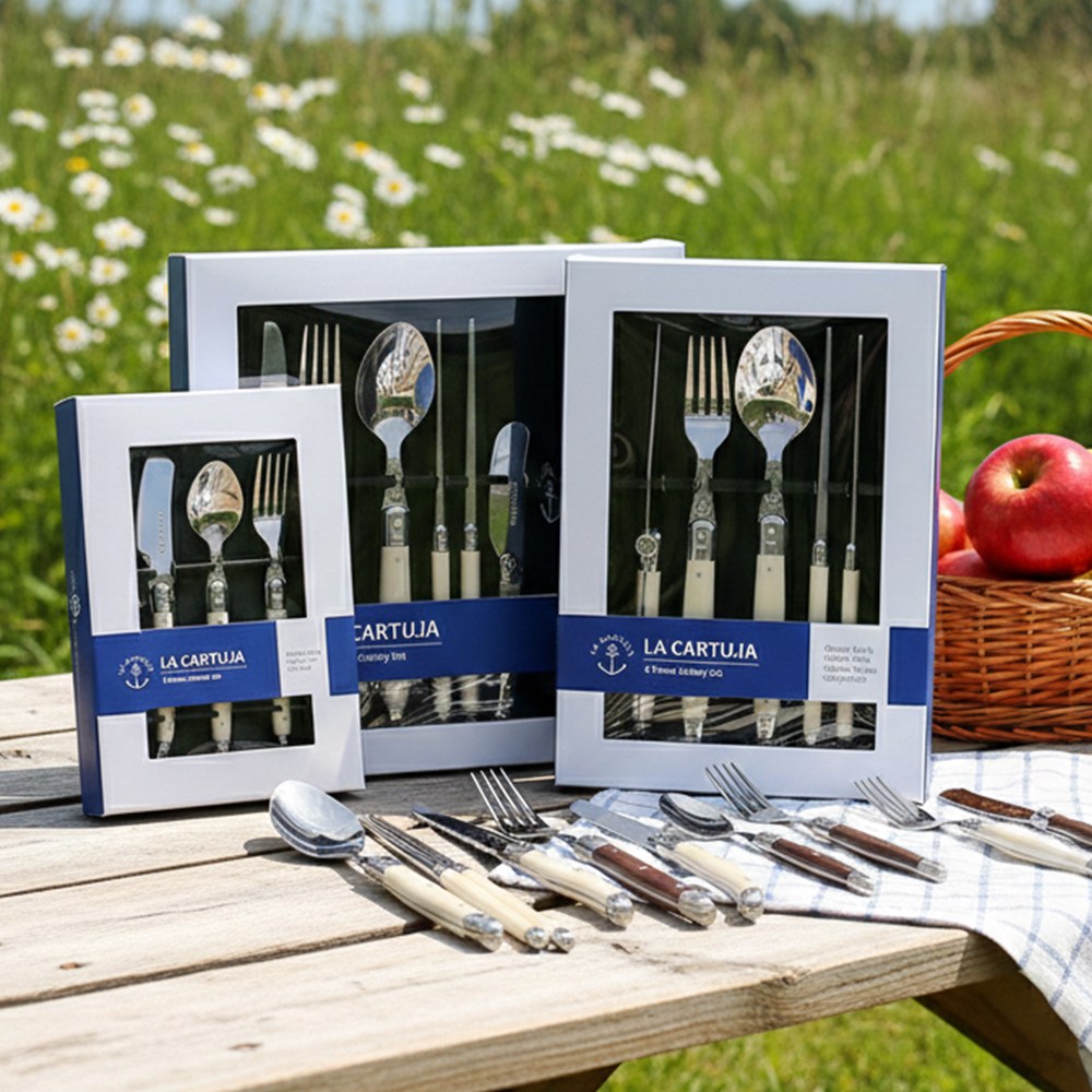 까르투하 오로 앤틱 우드 아이보리 양식기 수저 젓가락 세트 커트러리 45,000원